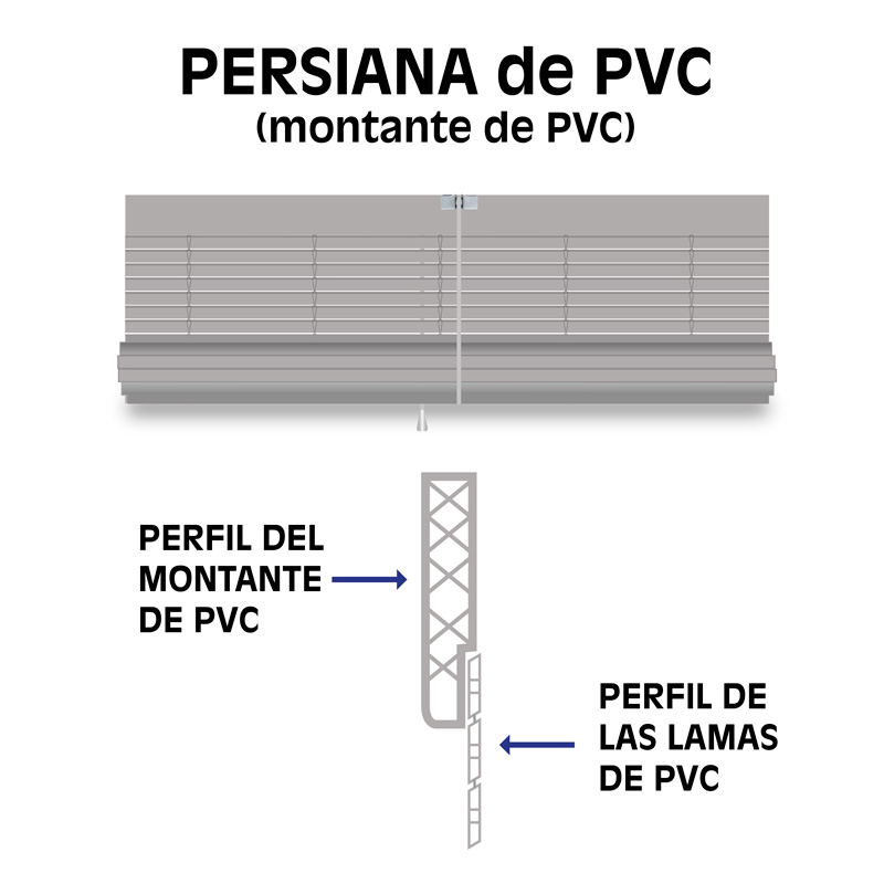 PERSIANA ALICANTINA PVC IMITACION MADERA